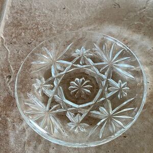 Intricate Clear Glass Plate